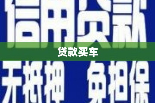 沿河贷款买车