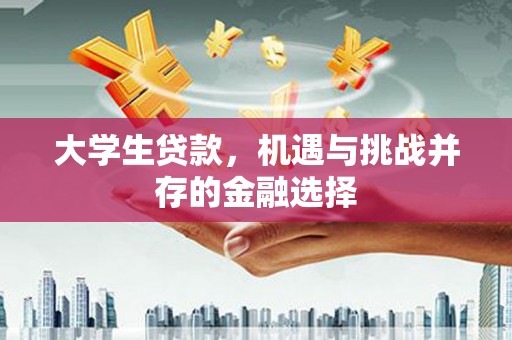 沿河大学生贷款，机遇与挑战并存的金融选择