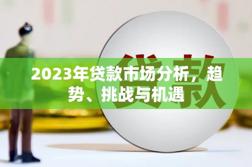 沿河2023年贷款市场分析，趋势、挑战与机遇