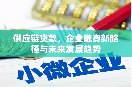 沿河供应链贷款，企业融资新路径与未来发展趋势