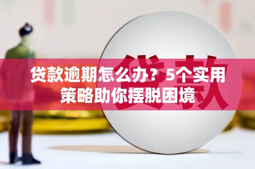 沿河贷款逾期怎么办？5个实用策略助你摆脱困境