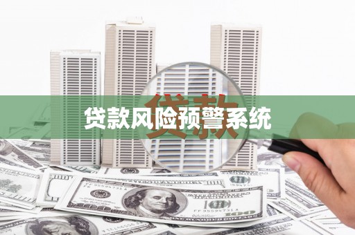 沿河贷款风险预警系统