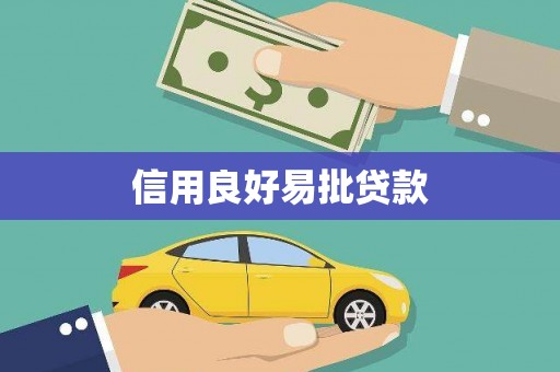 沿河信用良好易批贷款