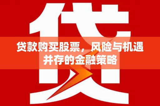 沿河贷款购买股票，风险与机遇并存的金融策略
