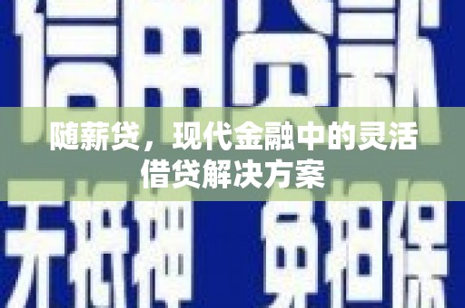 沿河随薪贷，现代金融中的灵活借贷解决方案