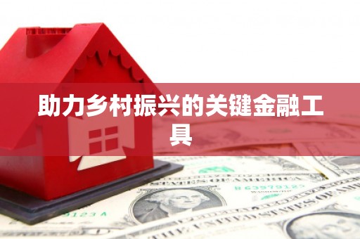 沿河助力乡村振兴的关键金融工具