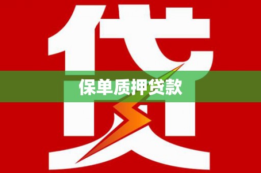 沿河保单质押贷款