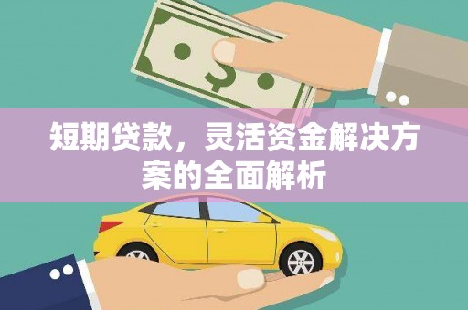 沿河短期贷款，灵活资金解决方案的全面解析