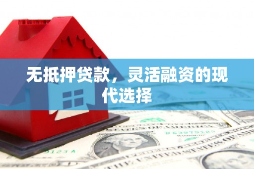沿河无抵押贷款，灵活融资的现代选择