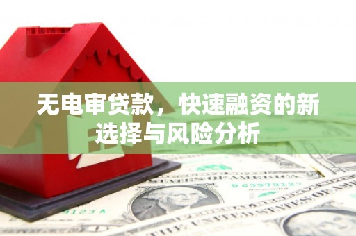 沿河无电审贷款，快速融资的新选择与风险分析