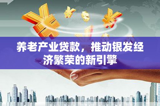 沿河养老产业贷款，推动银发经济繁荣的新引擎