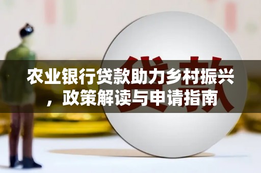 沿河农业银行贷款助力乡村振兴，政策解读与申请指南
