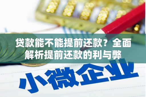 沿河贷款能不能提前还款？全面解析提前还款的利与弊