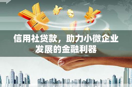 沿河信用社贷款，助力小微企业发展的金融利器