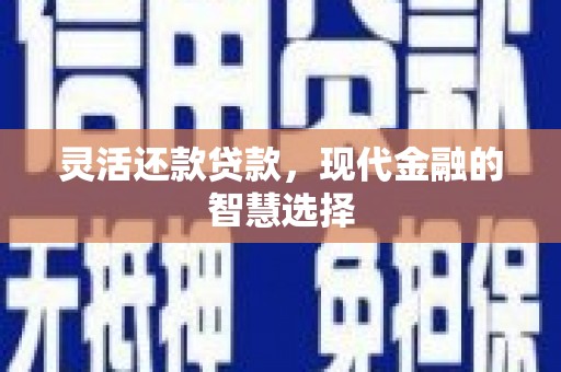沿河灵活还款贷款，现代金融的智慧选择